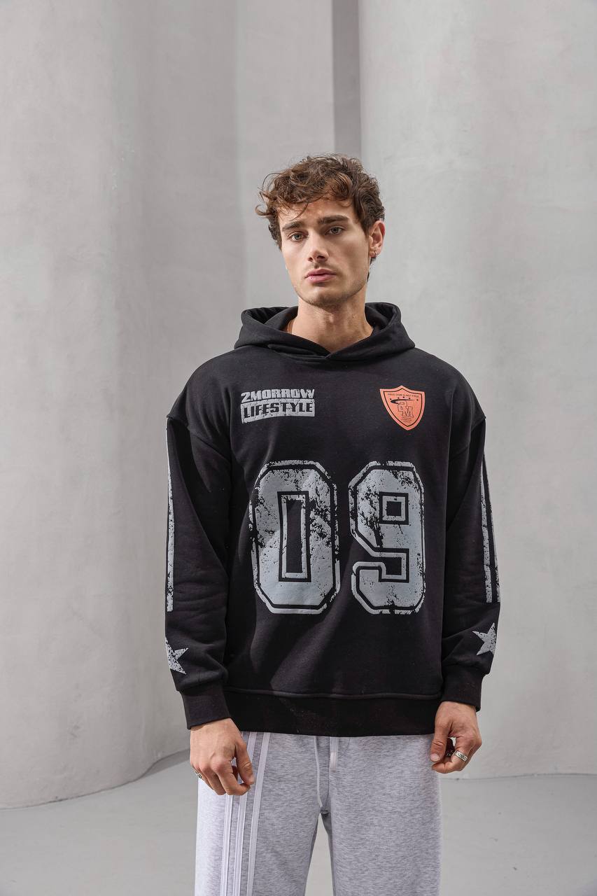 "09 League" Vintage Graphic Hoodie