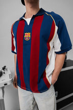 2001-2002 Barcelona Home Shirt - Vintage Football Jersey - Retro Soccer Kit