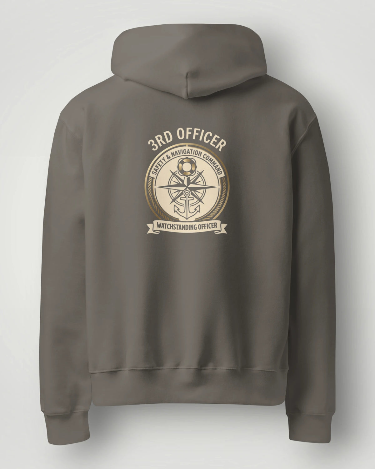 3rd Officer Vintage Emblem Oversized Hoodie