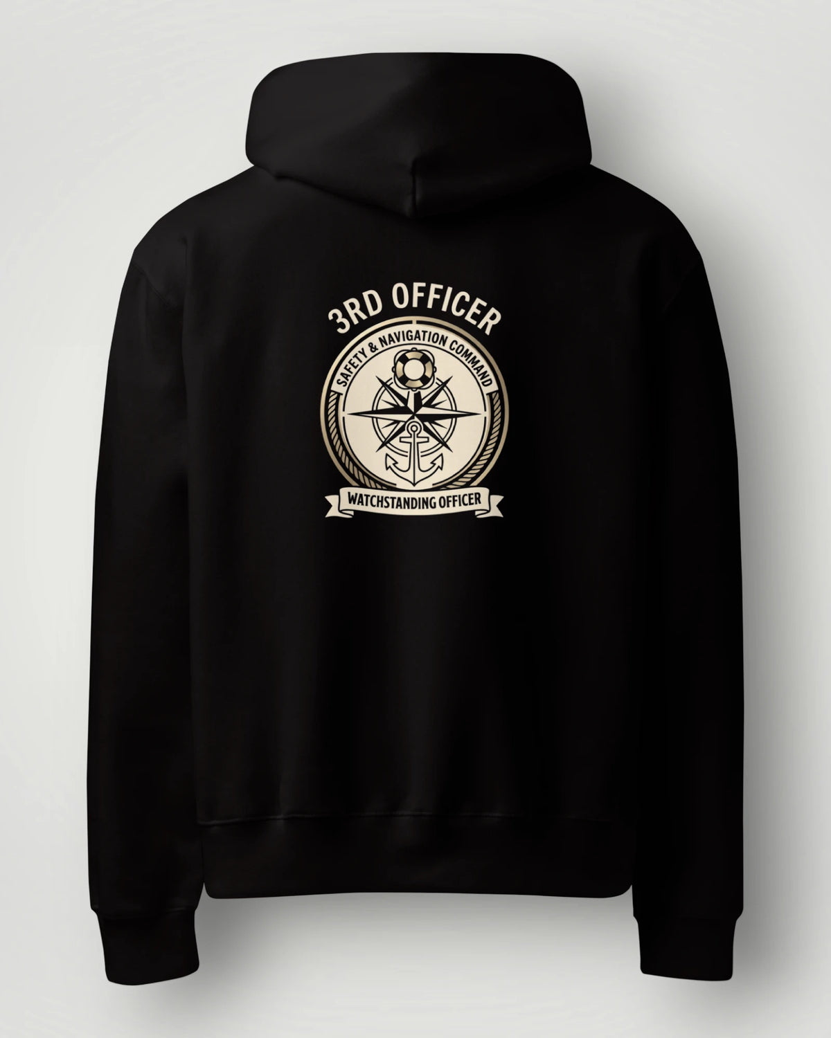 3rd Officer Vintage Emblem Oversized Hoodie