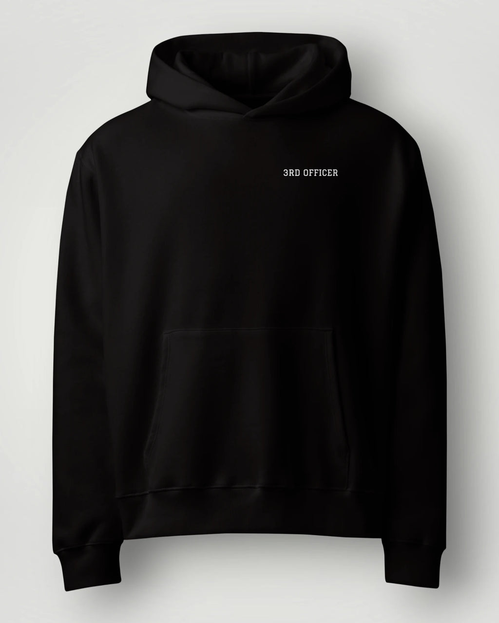 3rd Officer Vintage Emblem Oversized Hoodie