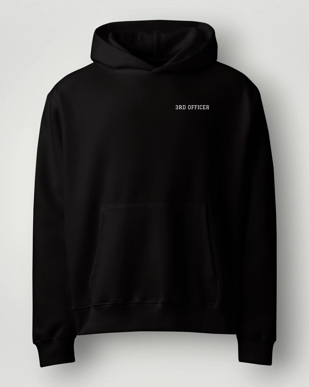 3rd Officer Vintage Emblem Oversized Hoodie