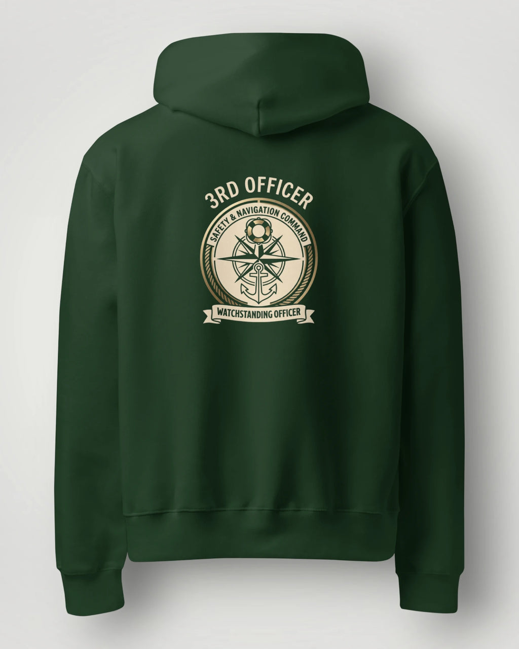 3rd Officer Vintage Emblem Oversized Hoodie