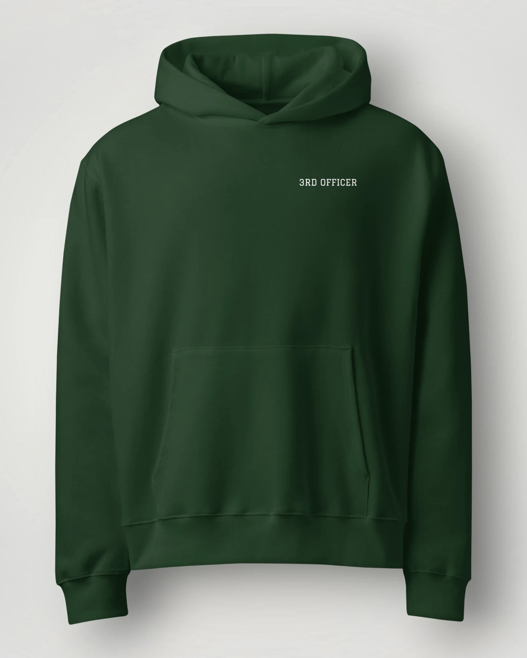 3rd Officer Vintage Emblem Oversized Hoodie