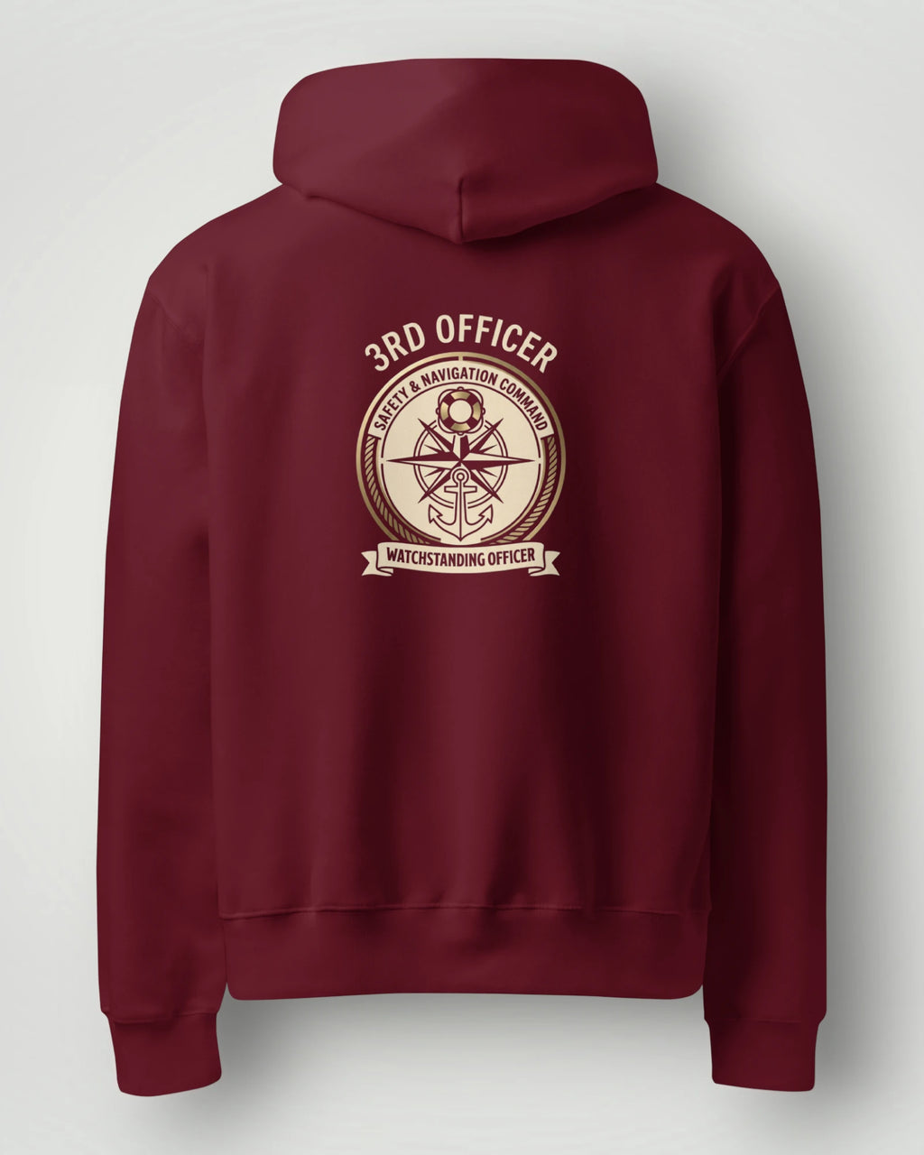 3rd Officer Vintage Emblem Oversized Hoodie
