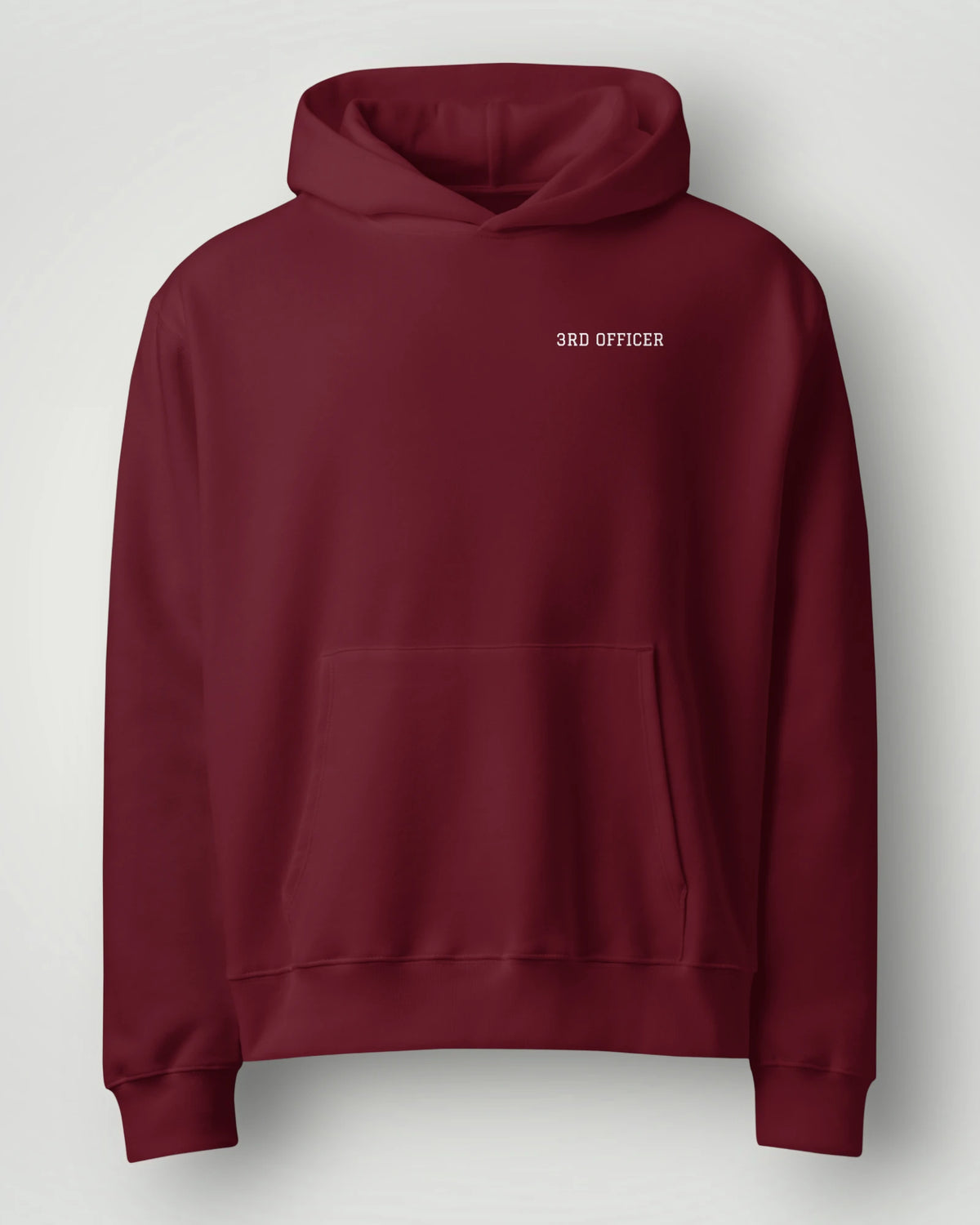 3rd Officer Vintage Emblem Oversized Hoodie
