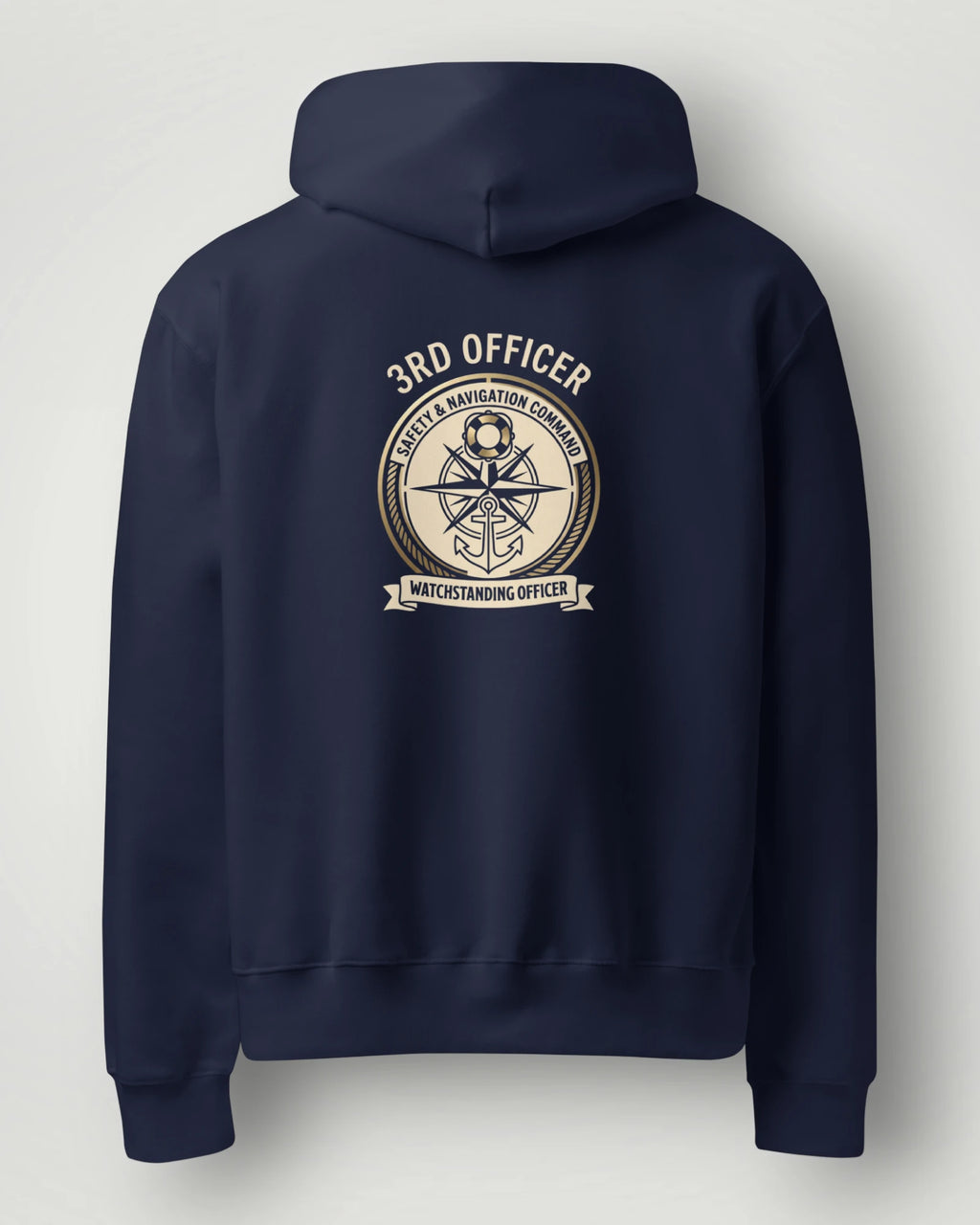 3rd Officer Vintage Emblem Oversized Hoodie