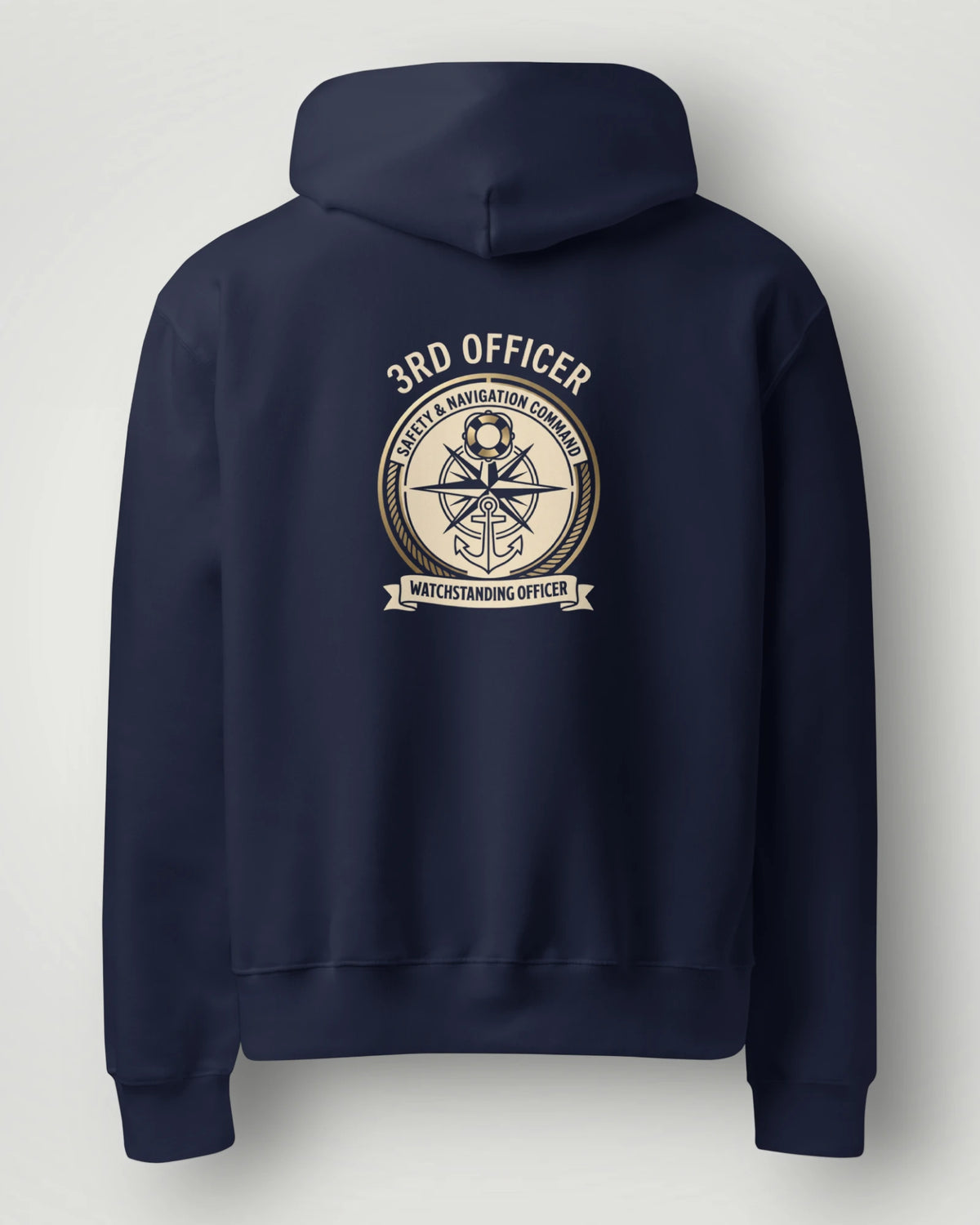 3rd Officer Vintage Emblem Oversized Hoodie