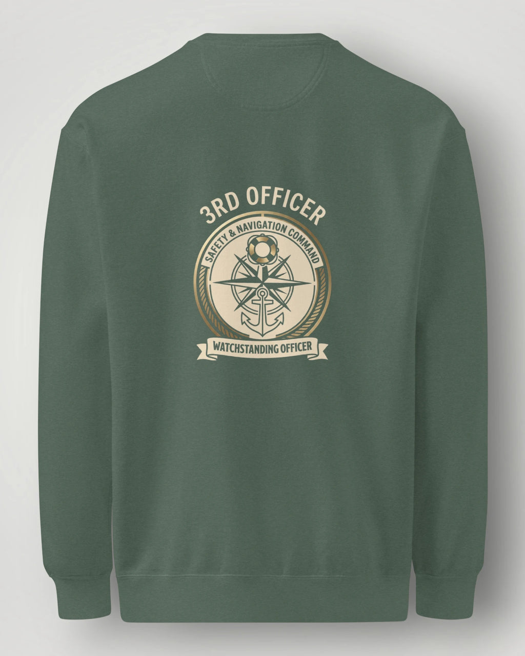 3rd Officer Vintage Emblem Garment-Dyed Sweatshirt