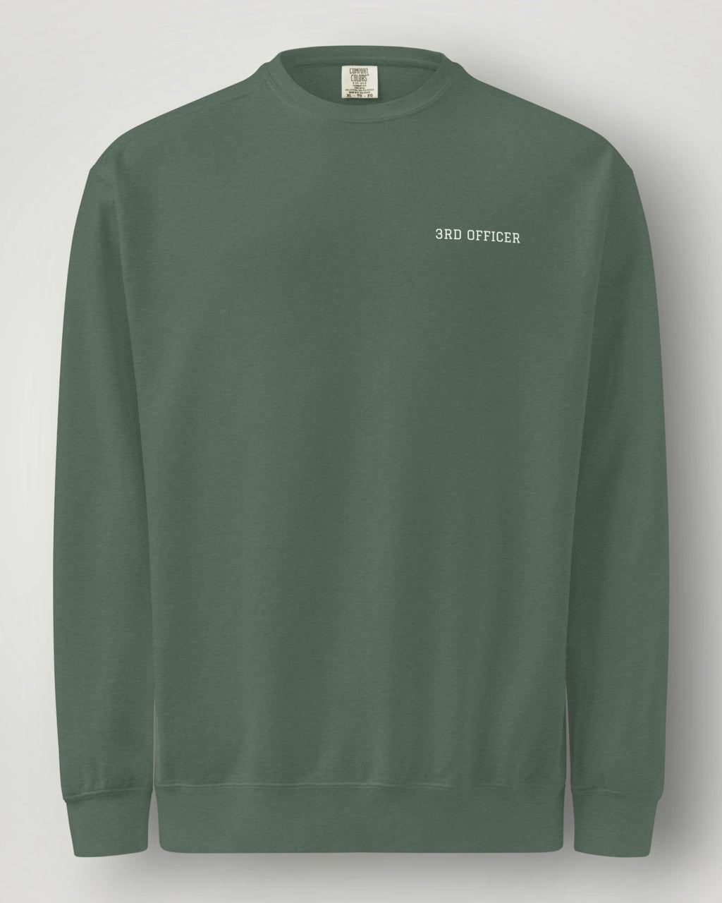 3rd Officer Vintage Emblem Garment-Dyed Sweatshirt