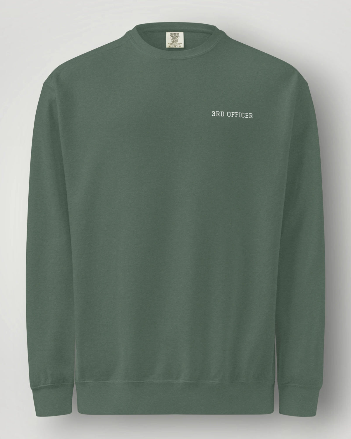 3rd Officer Vintage Emblem Garment-Dyed Sweatshirt