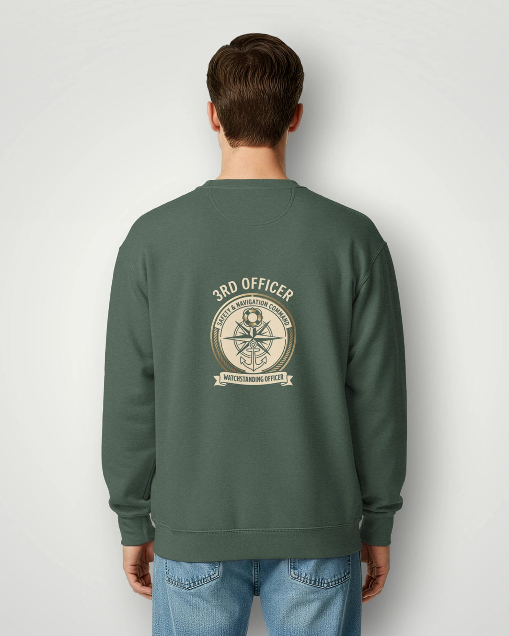 3rd Officer Vintage Emblem Garment-Dyed Sweatshirt