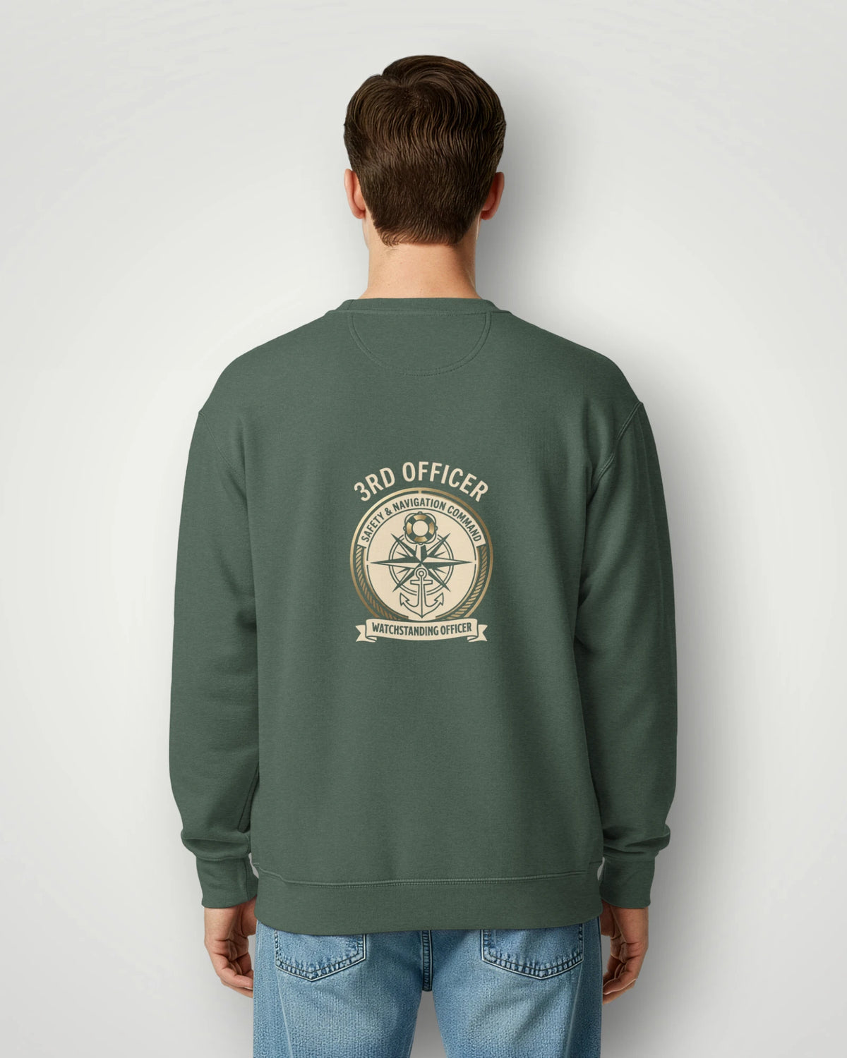 3rd Officer Vintage Emblem Garment-Dyed Sweatshirt