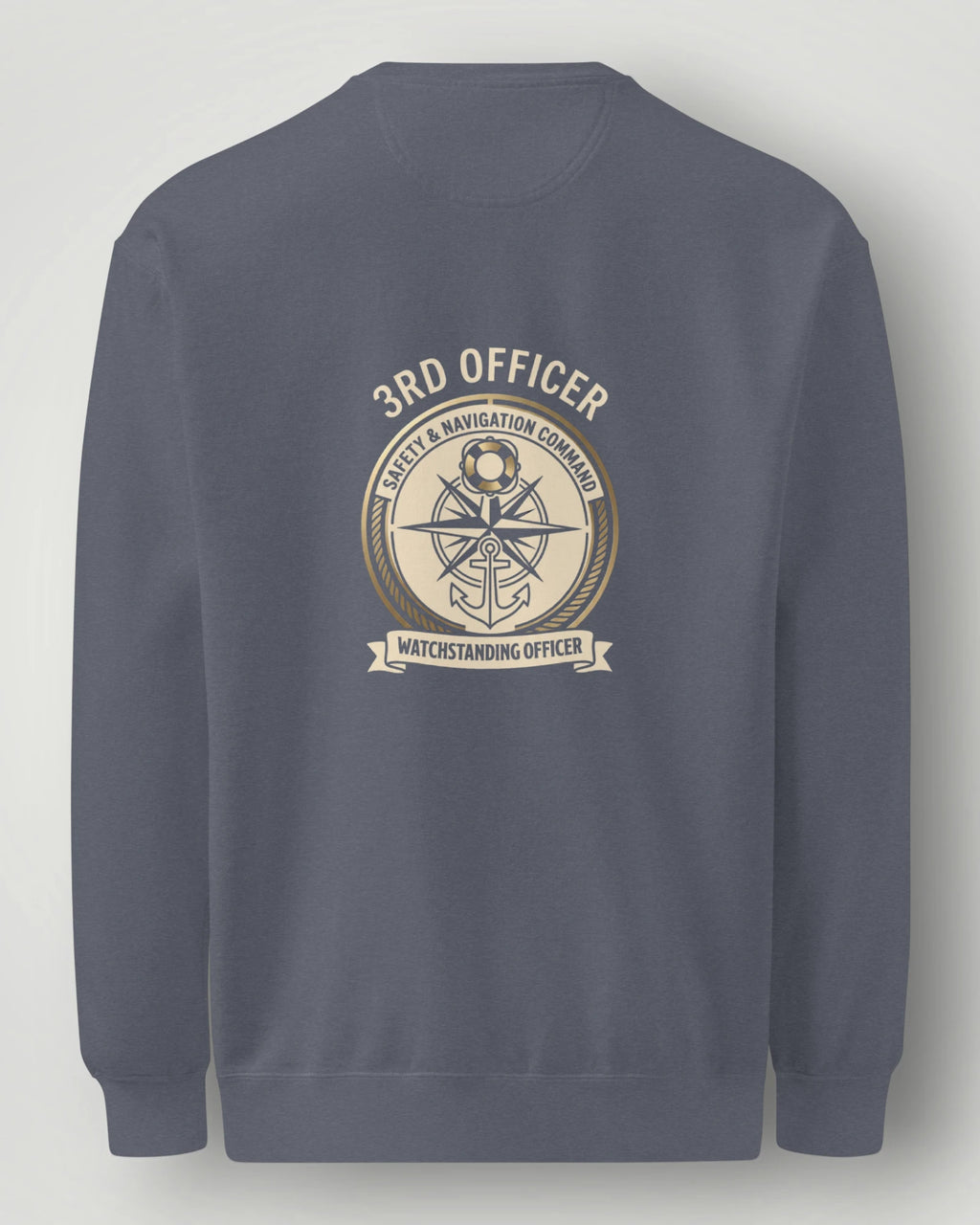 3rd Officer Vintage Emblem Garment-Dyed Sweatshirt
