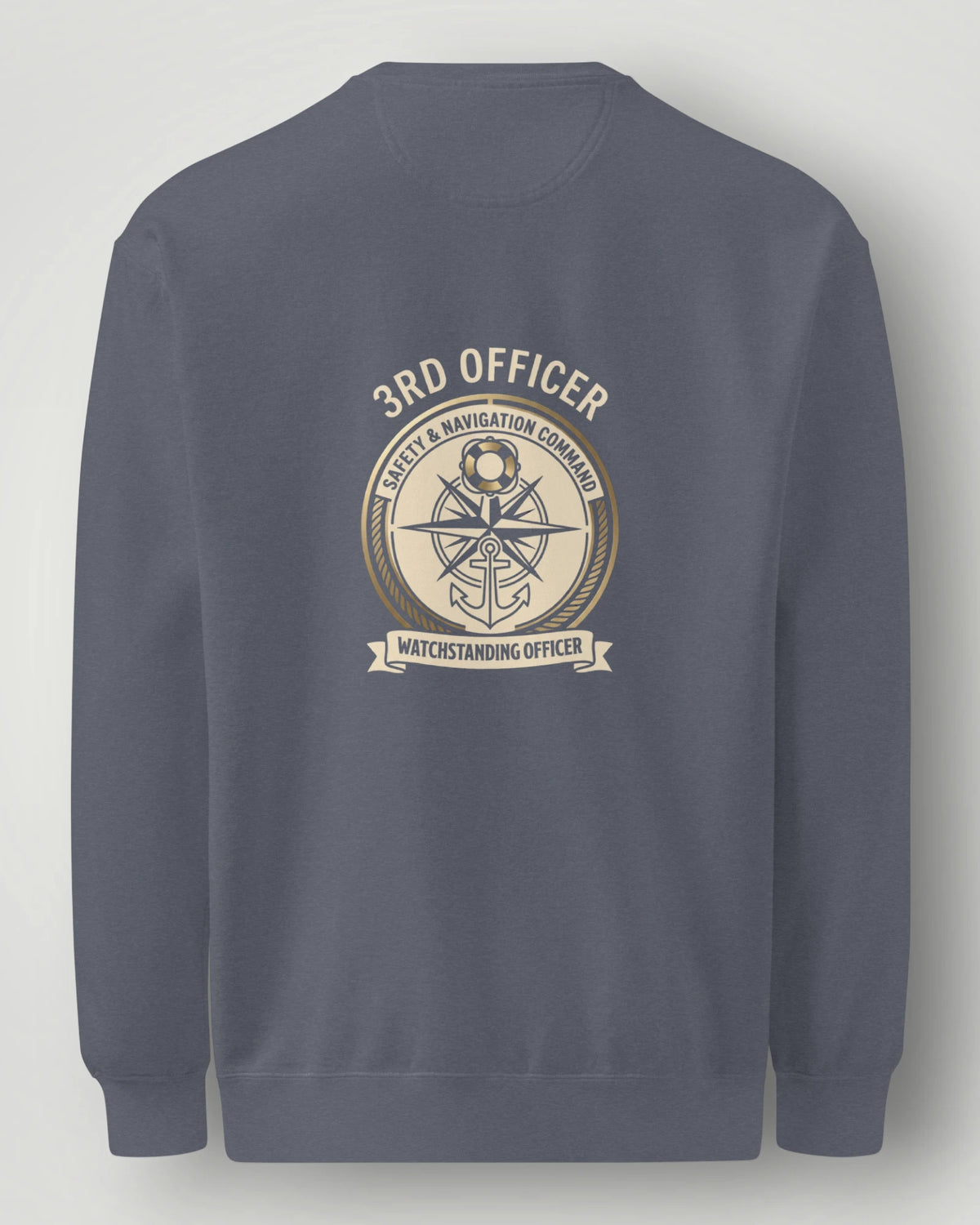 3rd Officer Vintage Emblem Garment-Dyed Sweatshirt