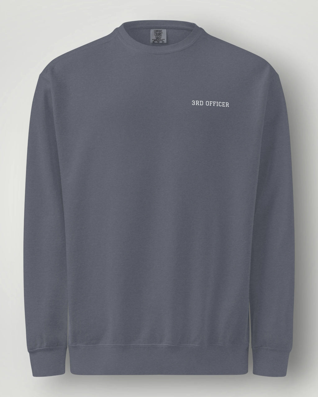 3rd Officer Vintage Emblem Garment-Dyed Sweatshirt