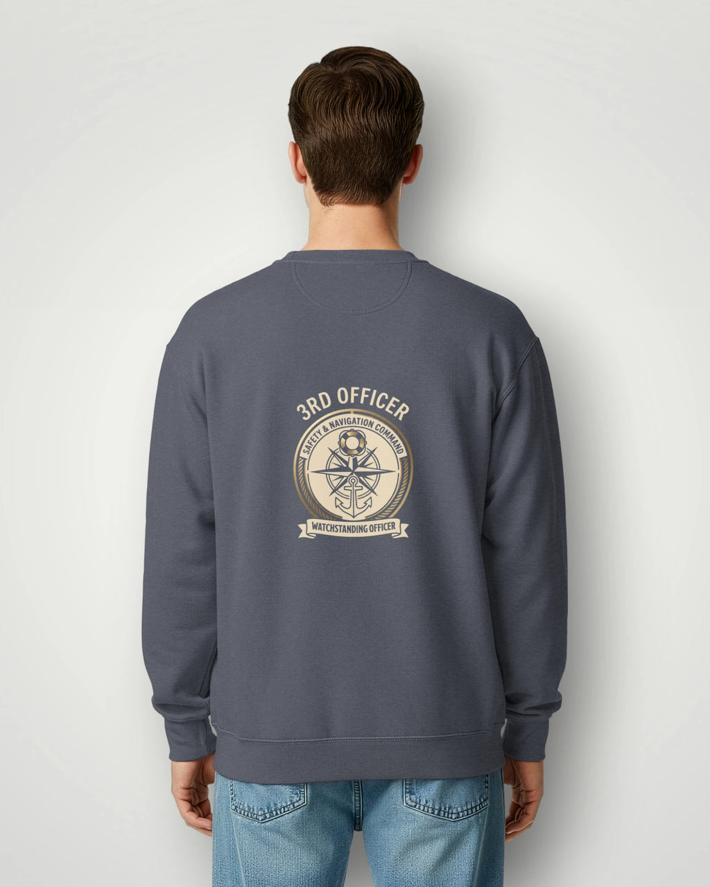 3rd Officer Vintage Emblem Garment-Dyed Sweatshirt