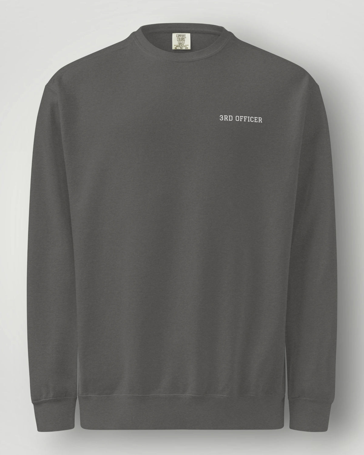 3rd Officer Vintage Emblem Garment-Dyed Sweatshirt