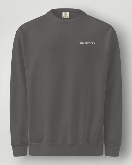 3rd Officer Vintage Emblem Garment-Dyed Sweatshirt