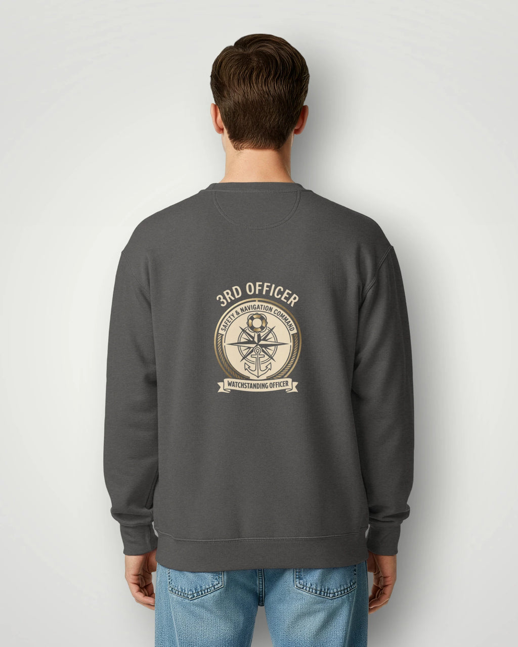 3rd Officer Vintage Emblem Garment-Dyed Sweatshirt