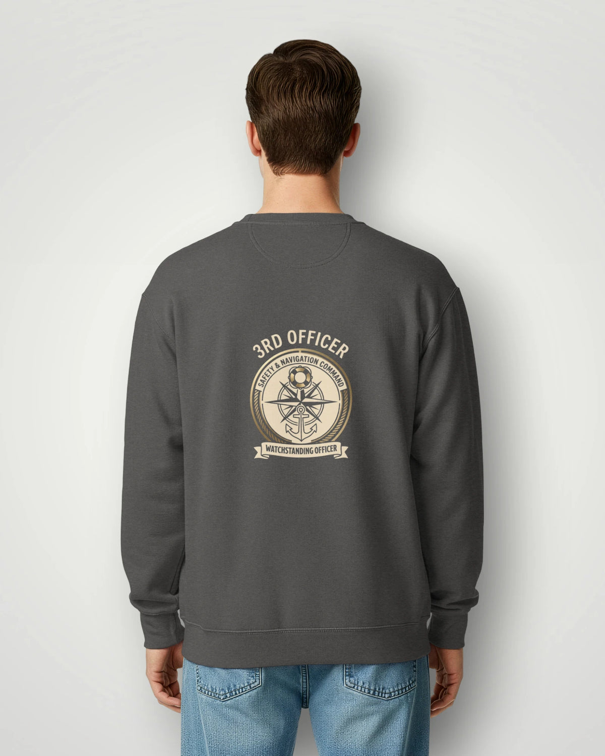 3rd Officer Vintage Emblem Garment-Dyed Sweatshirt