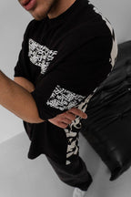 Graffiti Print Oversized T-Shirt - Unisex Urban Streetwear Tee