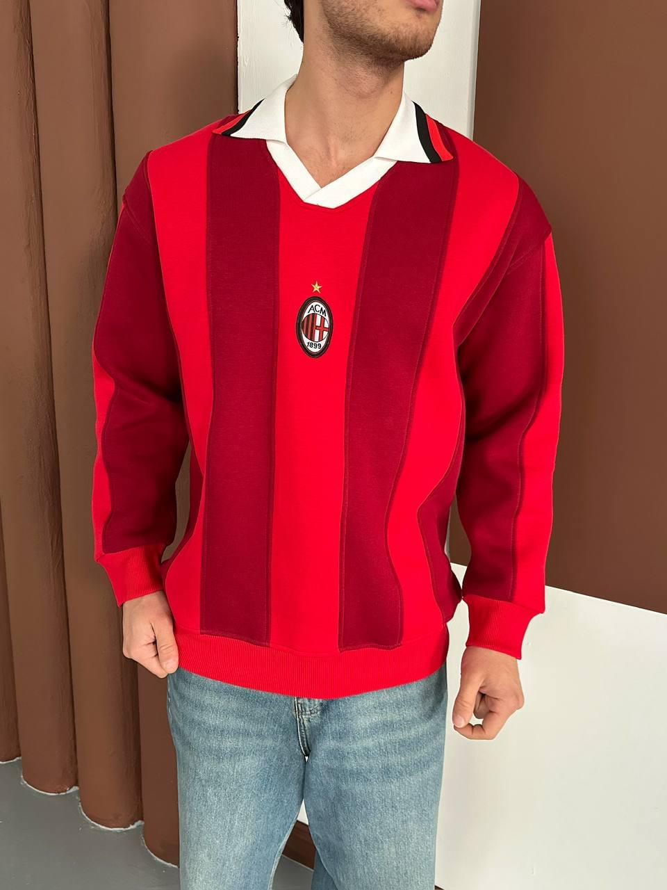 90s AC Milan Retro Jersey, Blokecore Rossoneri Sweatshirt.