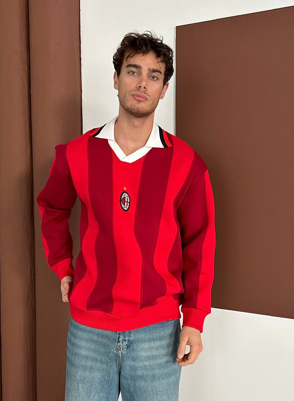 90s AC Milan Retro Jersey, Blokecore Rossoneri Sweatshirt