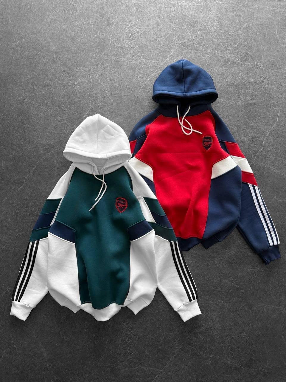90s Blokecore Arsenal Hoodie, Retro Soccer Sweatshirt.