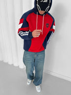 Retro Arsenal hoodie in teal and white blokecore style – Withinblack streetwear