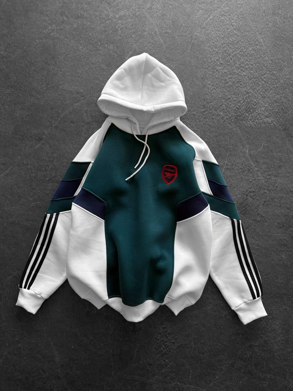 90s Blokecore Arsenal Hoodie, Retro Soccer Sweatshirt.