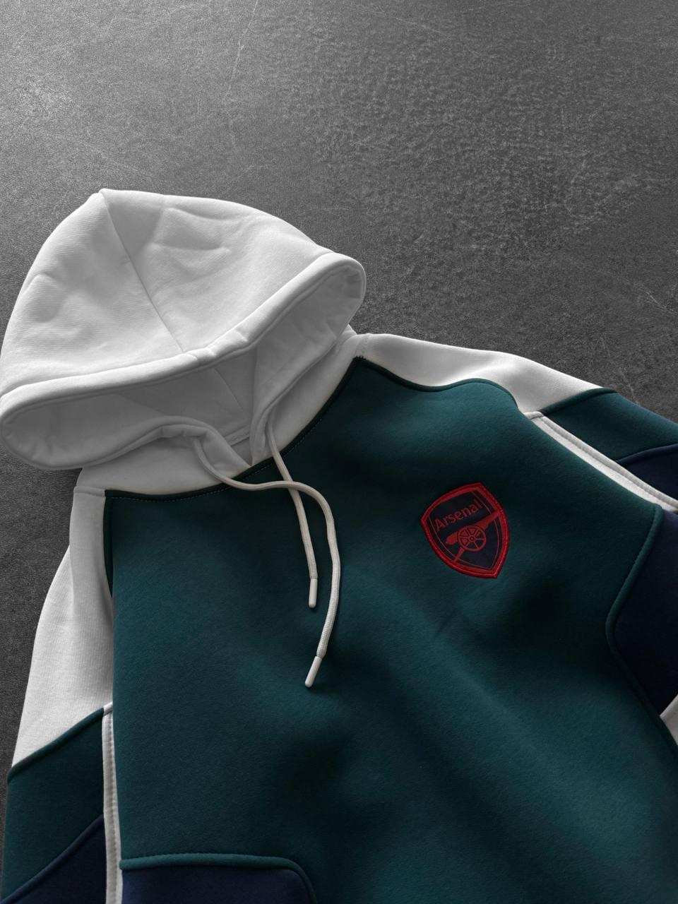 90s Blokecore Arsenal Hoodie, Retro Soccer Sweatshirt.
