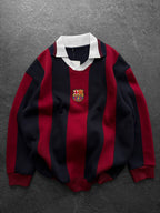 90s FC Barcelona Retro Jersey, Blokecore Barça Sweatshirt