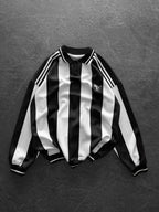 90s Retro Football Jersey Polo – Oversized Blokecore Longsleeve