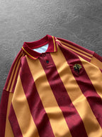 90s Retro Football Jersey Polo – Oversized Blokecore Longsleeve