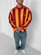 90s Retro Football Jersey Polo – Oversized Blokecore Longsleeve