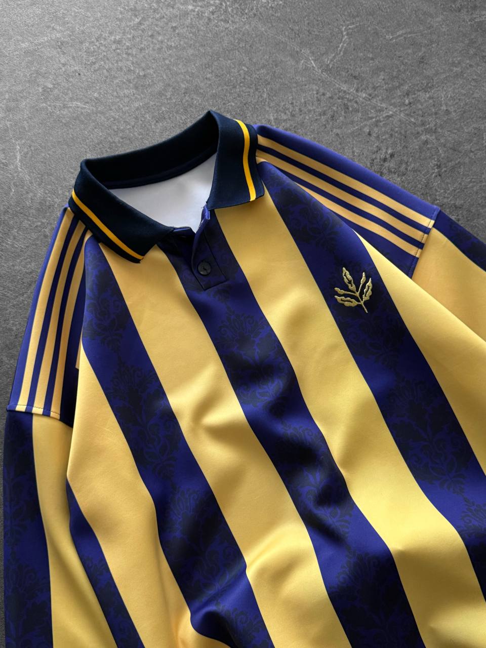 90s Retro Football Jersey Polo – Oversized Blokecore Longsleeve