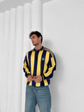 90s Retro Football Jersey Polo – Oversized Blokecore Longsleeve