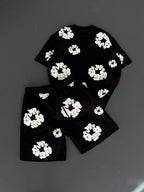 Abstract Bloom Print Men's Co-ord Set – Vibrant Floral Streetwear for Summer