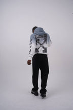 Abstract Geometric Graphic Oversized Hoodie