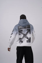 Abstract Geometric Graphic Oversized Hoodie