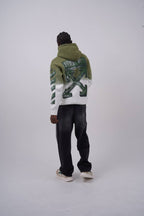 Abstract Geometric Graphic Oversized Hoodie