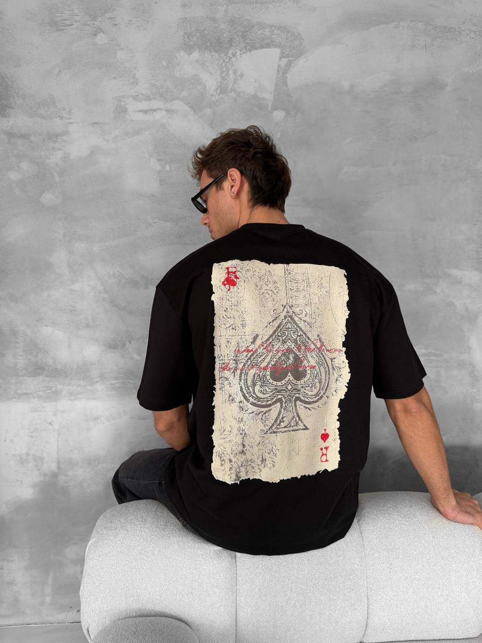 Ace of Spades Graphic T-Shirt – Playing Card Cotton Tee