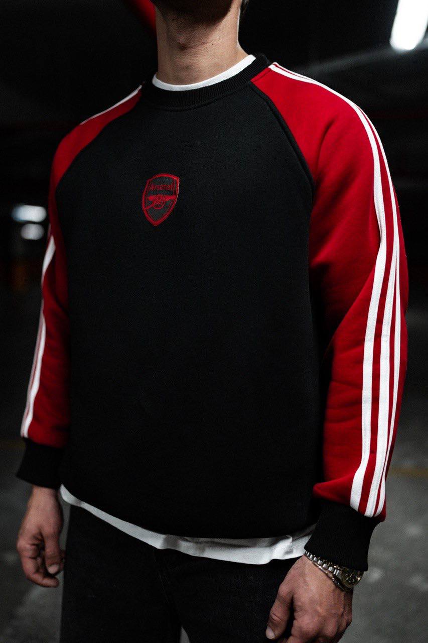 Arsenal Logo Black and Red Sweatshirt - Stylish Fan Apparel