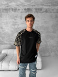 Artistic Graphic Cotton T-Shirt / Figure with Rug Print Tee