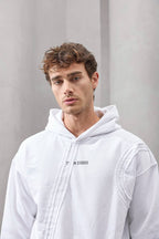 Asymmetric Seam Detail Oversized Hoodie