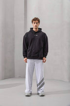 Asymmetric Seam Detail Oversized Hoodie