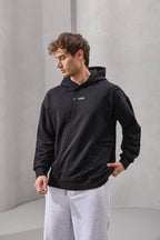 Asymmetric Seam Detail Oversized Hoodie