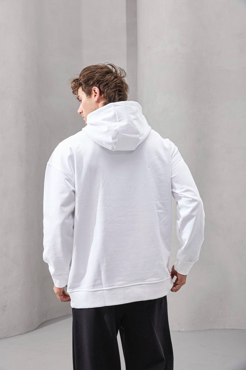 Asymmetric Seam Detail Oversized Hoodie