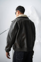Aviator Edge Faux Shearling Flight Jacket – Leather Look